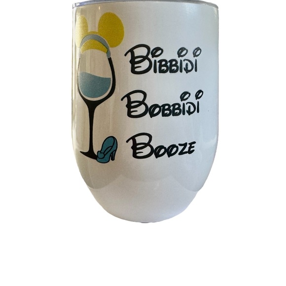 Disney Cinderella BIBBIDI BOBBIDI  BOOZE White Tumbler - Picture 3 of 5